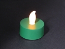 Christmas Flashing Yellow Light Candle (Green)